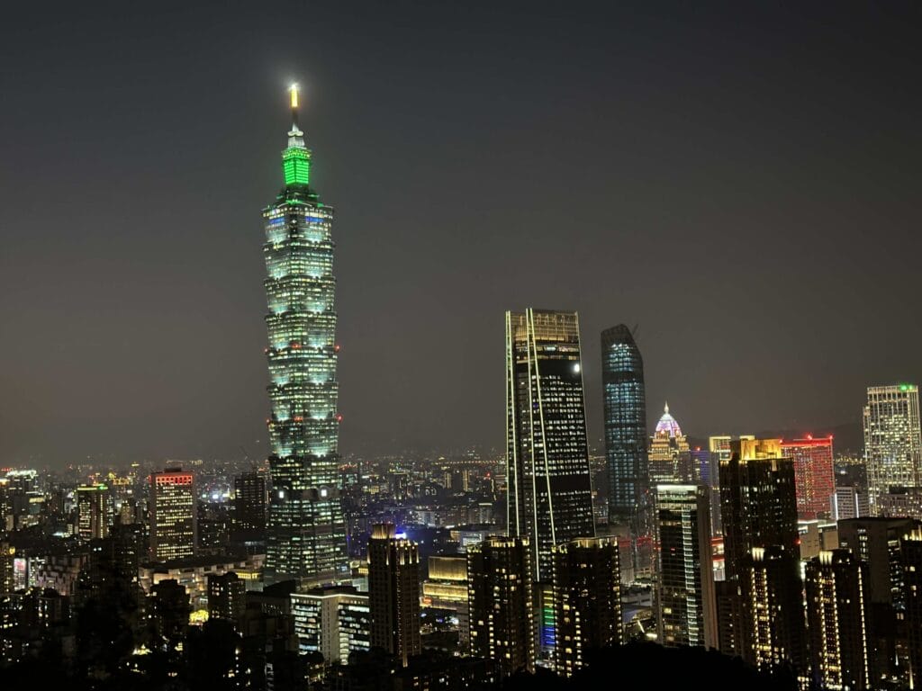 Taiwan Taibei 101 Night view