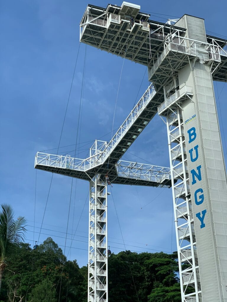聖淘沙(Sentosa)完全攻略:交通指南+門票優惠分享 Sentosa AJ Hackett 高空彈跳