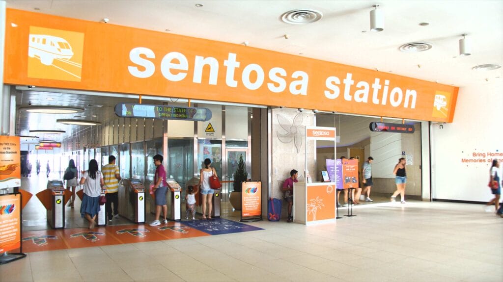 新加坡S.e.a.海洋館全攻略|S.e.a. Aquarium×深海奇觀打卡點 Sentosa Station ticket barriers 20161202 RN