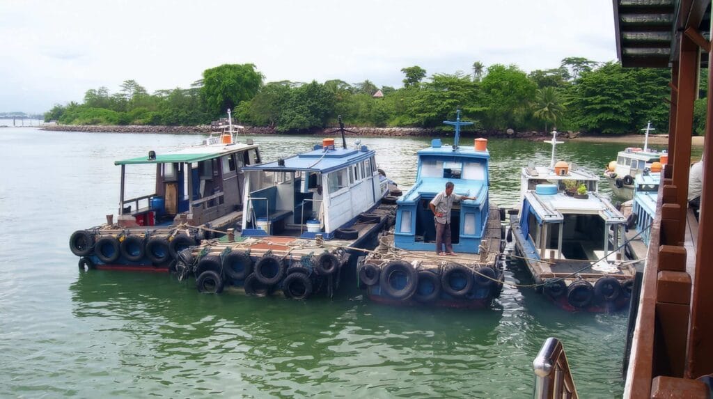 烏敏島一日遊全攻略:新加坡最後的自然秘境,遠離喧囂的綠洲 Singapore Bumboats at Pulau Ubin jett RN