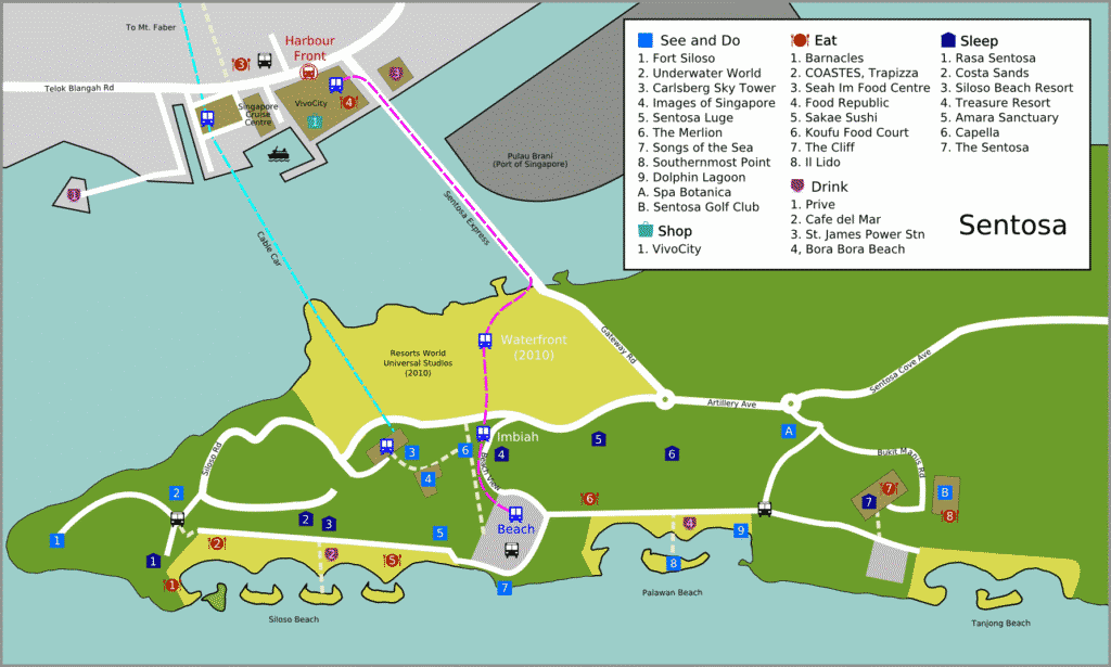聖淘沙(Sentosa)完全攻略:交通指南+門票優惠分享 Singapore Sentosa