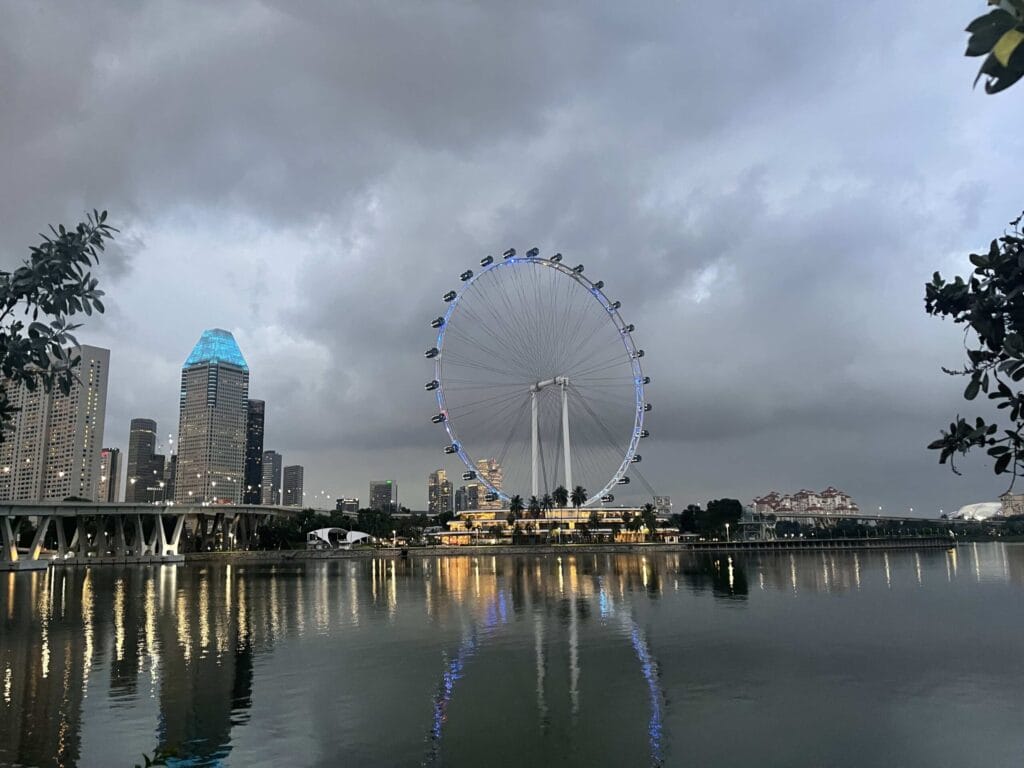 新加坡魚尾獅公園完全攻略:最佳觀景點與拍照技巧分享 Singapore Singapore Flyer Night 1
