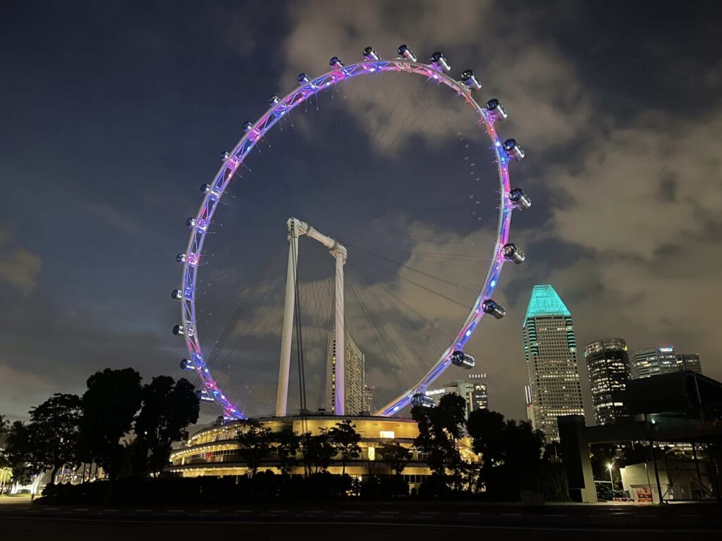 新加坡摩天觀景輪:體驗亞洲標誌性的觀景之旅 Singapore Singapore Flyer Night