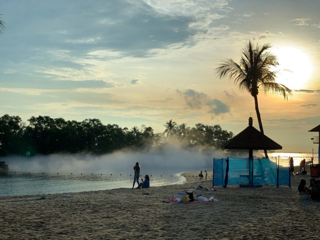 聖淘沙(Sentosa)完全攻略:交通指南+門票優惠分享 sentosa Beach Side Sunset
